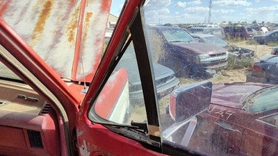 1980-1991 F150 Passenger Right Front Vent Window Small Door Glass With Frame Oem
