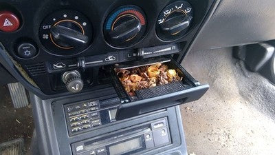 89-93 Galant Vr-4 Trim Bezel Around Heater Controls With Ash Tray Black