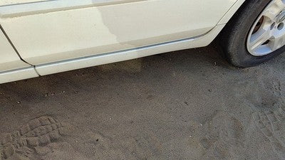 02-06 Altima Driver Left Rear Lower Rocker Panel Moulding Side Skirt White Qx3
