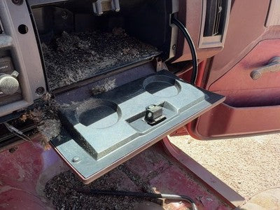 1990 Chevy S10 Pickup Glove Box Assembly Complete Door With Latch Oem Red