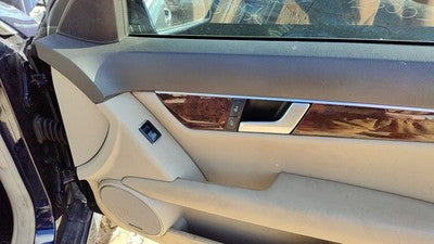 12-13 C300 Passenger Right Front Door Trim Panel With Switches Beige 125