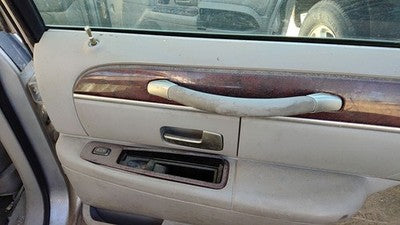03 Lincoln Town Car Passenger Right Rear Door Trim Panel With Switches Back Gray