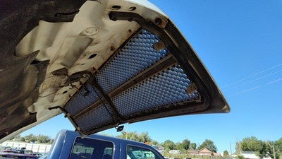 1994-2001 Ram 1500 Grille Assembly With Mount Secondary Hood Latch Plastic Oem