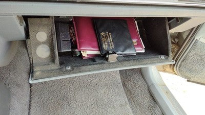 1990 Olds 88 Glove Box Assembly Complete Door With Latch Oem Gray