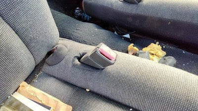 2005-2008 Ford Crown Vic Passenger Right Front Seat Belt Buckle Receiver Black