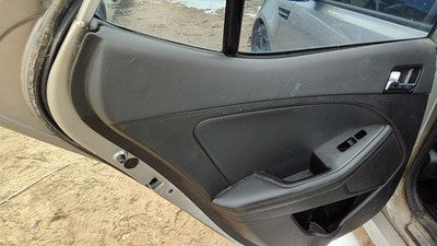 2011-14 Kia Optima Sx Driver Left Rear Inside Door Trim Panel Only Back Black Va