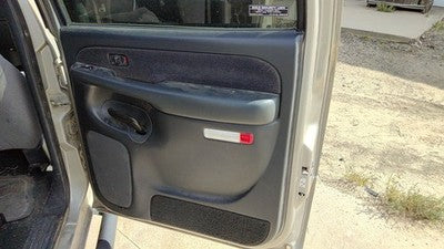 01 02 Sierra 2500 Hd Passenger Right Rear Door Panel With Switches Graphite 12D