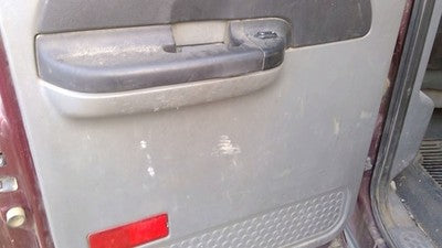 2005-2007 F350 Super Duty Driver Left Rear Inside Door Trim Panel Only Back Gray