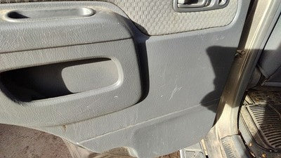 02-04 Nissan Xterra Driver Left Rear Door Trim Panel With Switches Back Gray K