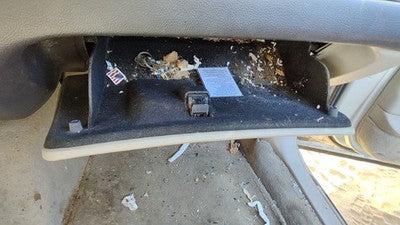 2003-2004 Lincoln Town Car Glove Box Assembly Complete Door With Latch Oem Gray