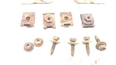80-84 Deville Misc Headerpanel Hardware On Brackets Grille To Header Panel