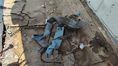 1984 Dodge Ram W250 Driver Left Front Seat Belt Buckle Receiver Oem Blue