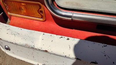 1973-1980 Chevy Silverado K10 Front Lower Grille Filler Trim Oem Orange 06270858