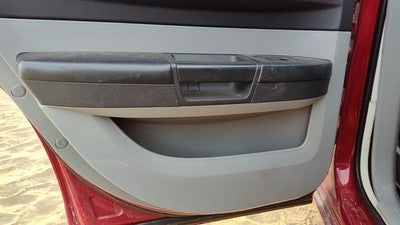08-10 Charger Driver Left Rear Door Trim Panel With Switches Back Db Slate Gray