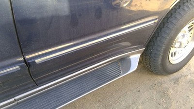 1995-2001 Ford Explorer Driver Left Rear Moulding From Door Back Trim Strip Blue