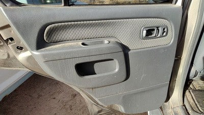 02-04 Nissan Xterra Driver Left Rear Door Trim Panel With Switches Back Gray K