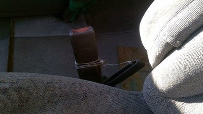 1995 Chevy Astro Driver Left Front Seat Belt Buckle Receiver Oem Tan
