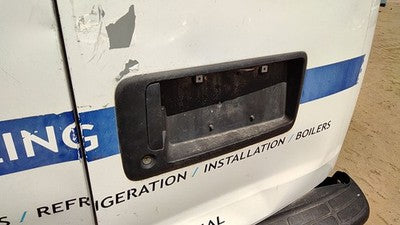 2010-2014 Chevy Express Van Rear License Plate Trim Panel Mount With Handle Oem