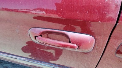 01-07 Town Country Passenger Right Rear Outside Door Handle Oem Back Red Prh