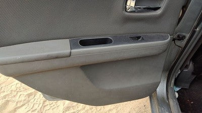08-09 Sentra Driver Left Rear Door Trim Panel With Switches Back Charcoal W