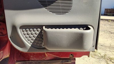 2002-04 F250 Super Duty Driver Left Rear Door Trim Panel With Switches Back Gray