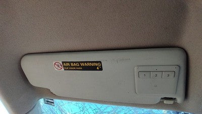 2005-2006 Vw Jetta Driver Left Sun Visor Oem Gray 1K0857551af2f4