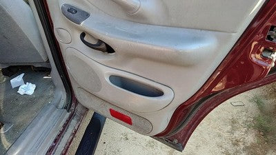 97-99 Expedition Passenger Right Rear Inside Door Trim Panel Switches Back Gray