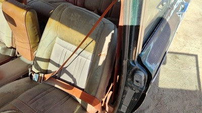 1984 Jeep Grand Wagoneer Driver Left Front Seat Belt Retractor Shoulder Brown