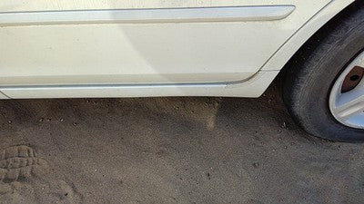 02-06 Altima Driver Left Rear Lower Rocker Panel Moulding Side Skirt White Qx3