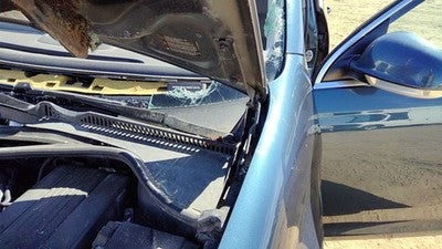 2005-2014 Vw Jetta Driver Left Hood Hinge Assembly Oem Blue 1K0823301c