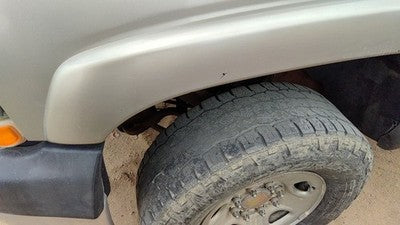 99-02 Silverado 2500 Driver Left Front Wheel Flare Moulding Fender Pewter 11U