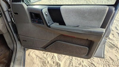 94 Jeep Grand Cherokee Passenger Right Front Door Trim Panel With Switches Gray