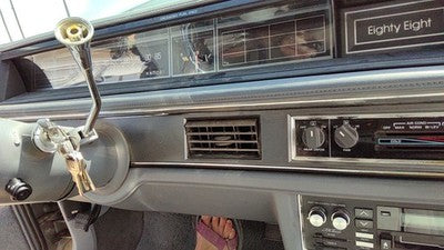 1989-1991 Olds 88 Large Dash Trim Bezel With Heater Vents Oem Gray