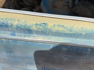 1971 Vw Super Beetle Passenger Right Rear Moulding On Quarter Panel Oem