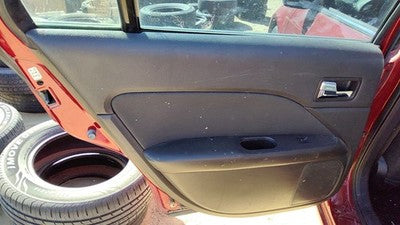 10-12 Ford Fusion Driver Left Rear Door Trim Panel With Switches Back Black Dw