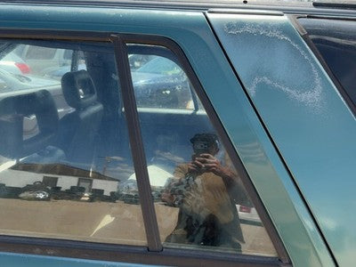 91-97 Isuzu Rodeo Driver Left Rear Vent Window Back Door Glass With Frame Oem