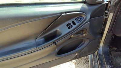 01-04 Ford Mustang Driver Left Front Door Trim Panel With Master Switch Black 9W