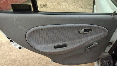 01-02 Kia Rio Driver Left Rear Door Trim Panel Manual Windows Back Sedan Gray