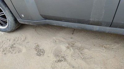 06-07 Chevy Hhr Driver Left Lower Rocker Panel Moulding Side Skirt Silver 42U