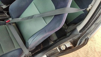 02-05 Civic Hatchback Si Driver Left Front Seat Belt Retractor Shoulder Black Bk