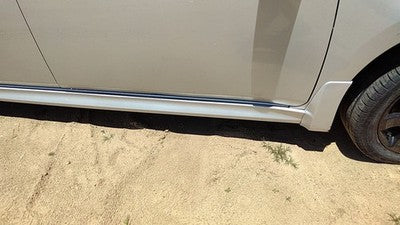 07-12 Sentra Sr Passenger Right Lower Rocker Panel Moulding Side Silver K23