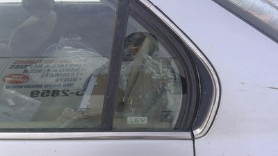 1996-2000 Honda Civic Driver Left Rear Vent Window Back Door Glass With Frame