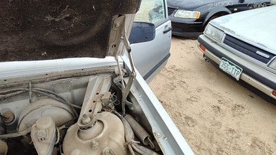 1985-1992 Volvo 740 Driver Left Hood Hinge Assembly Oem Silver 35286772