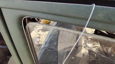 1953 Chevy Bel Air 150 Sedan Driver Left Rear Side Window Door Glass Oem Back