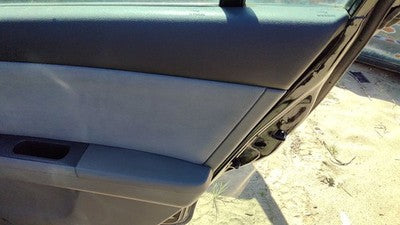 07-09 Sentra Passenger Right Rear Door Trim Panel With Switches Back Charcoal W