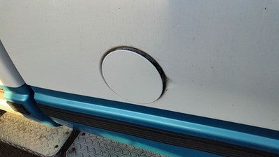 1993 Gmc Sierra 2500 Fuel Tank Door With Hinge Gas Lid Oem Filler White