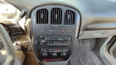 2005-2007 Dodge Caravan Trim Bezel Around Radio Surround Dash Panel Oem Khaki J1