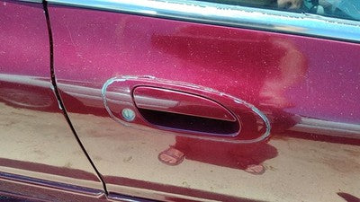 1995 Honda Accord Passenger Right Front Outside Door Handle Oem Red