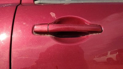 04-12 Mitsubishi Galant Passenger Right Rear Outside Door Handle P06 Ultra Red