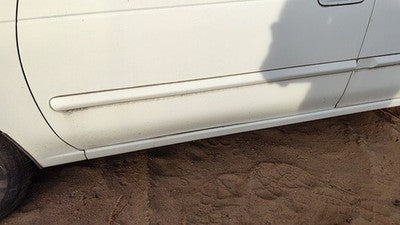 02-04 Nissan Sentra Driver Left Front Moulding From Door Trim Strip White Qm1